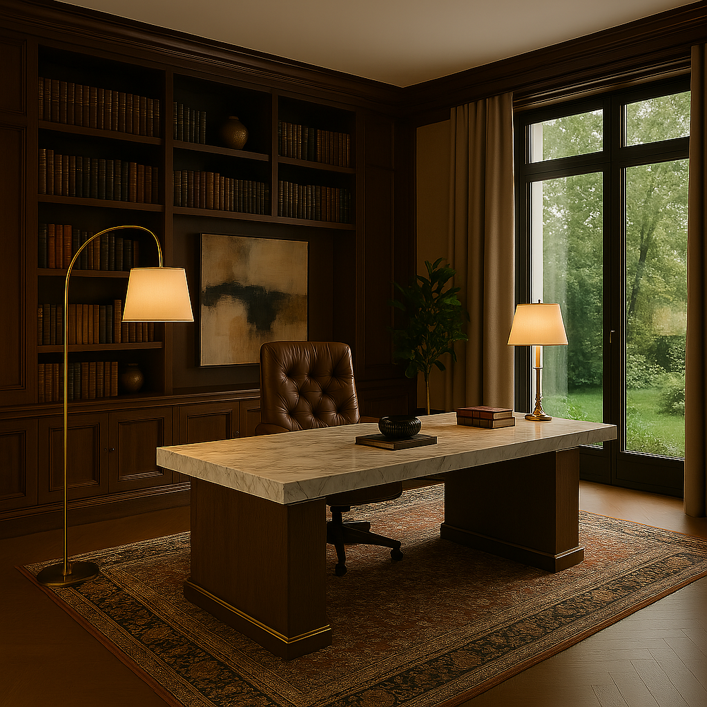 Executive home office by Residential Interior Designer in Noida